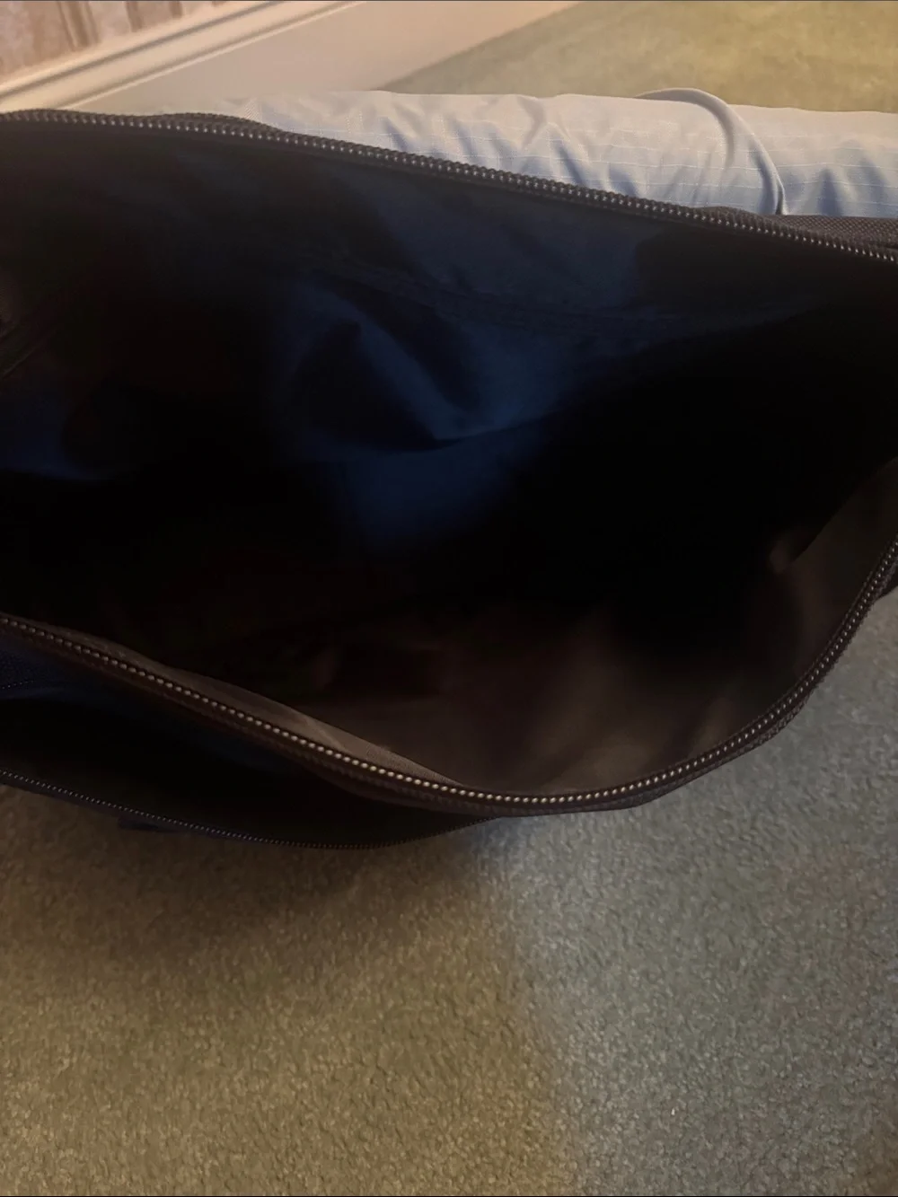 Polo by Ralph Lauren Black Messenger Bag with Reflective Trim